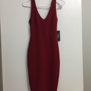 Lulus Sexy Burgundy Bodycon Dress